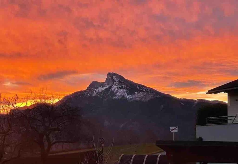 "Ferienhaus Am Mondsee" Mit Direktem Schafbergblick Im Salzkammergut Bei Salzburg Zewnętrze zdjęcie